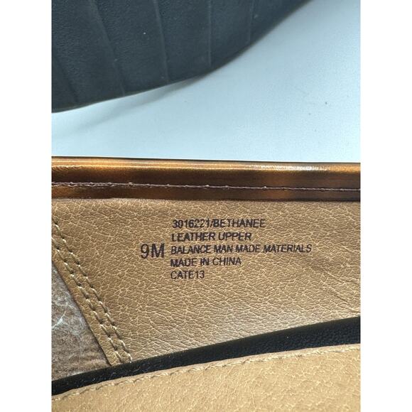 Eurosoft Womens Black Wedge Shoe Leather Upper Round Toe Size 9M - Picture 7 of 7